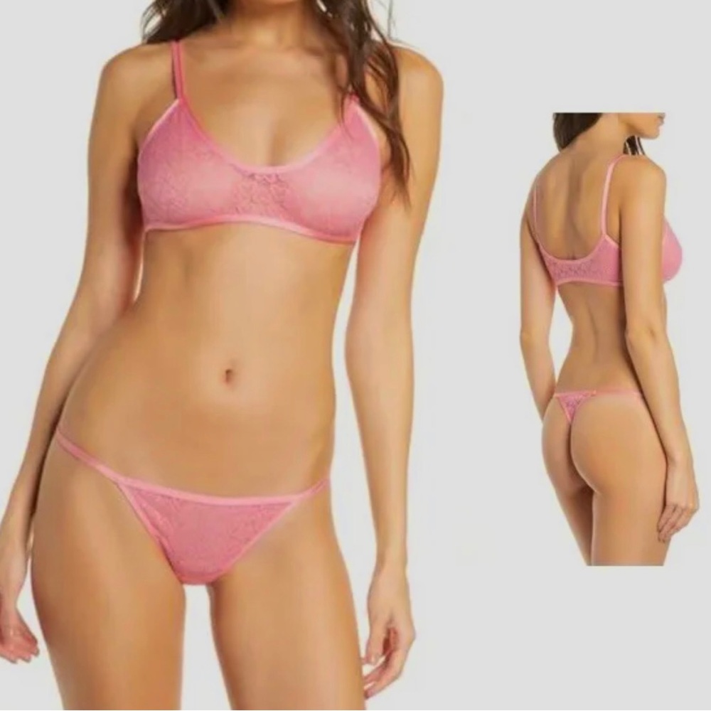 Free People Intimately Kelly Bralette & Thong Set